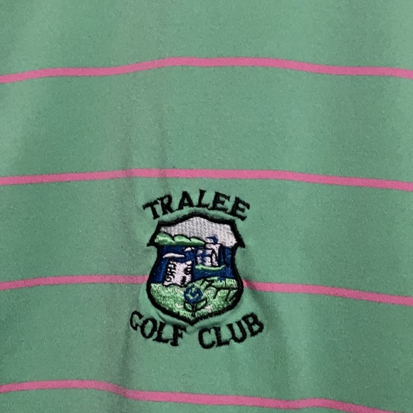Peter Millar Tralee Golf Club Green Golf Polo - Picture 3 of 7